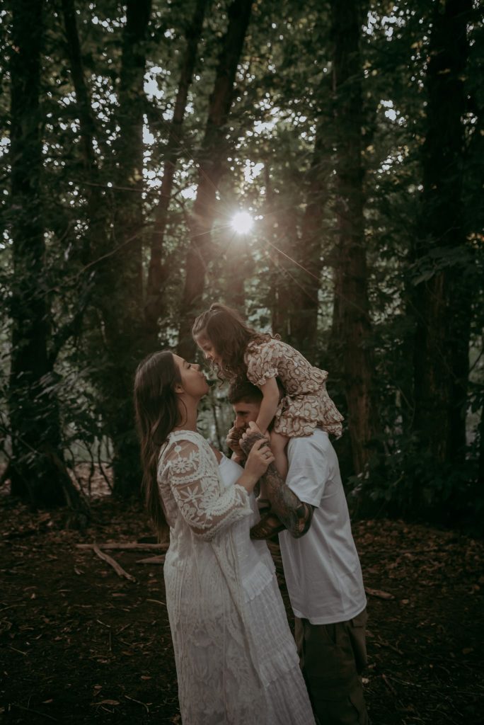 family photography during sunset